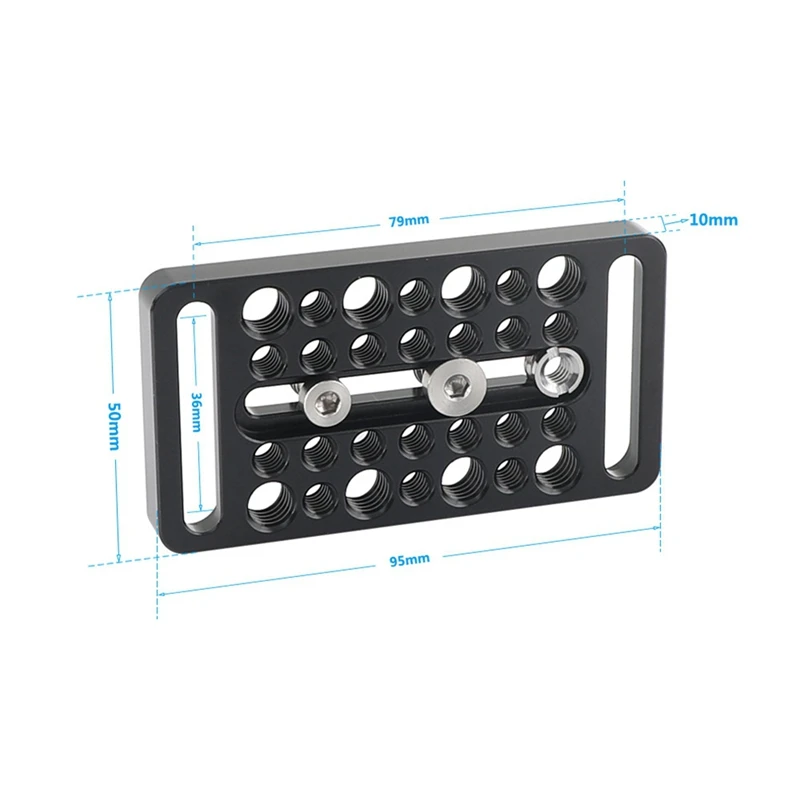 BNVN-Multipurpose Cheese Plate Camera Baseplate With 1/4In & 3/8In Threads For Camera Rig Photography Video Accessories