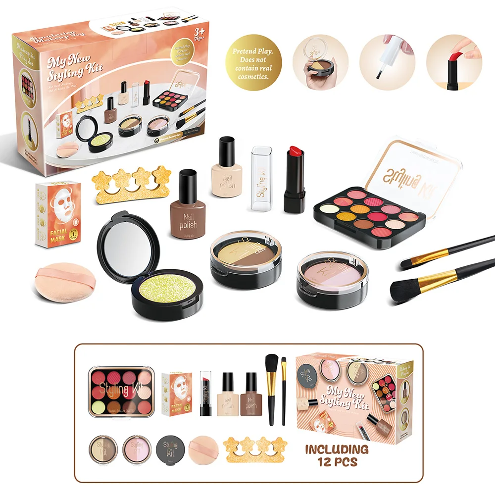 Kids Toys Simulation Cosmetics Set Pretend Play Makeup Toys For Girls Play House Simulation Make up Educational Toys Gifts