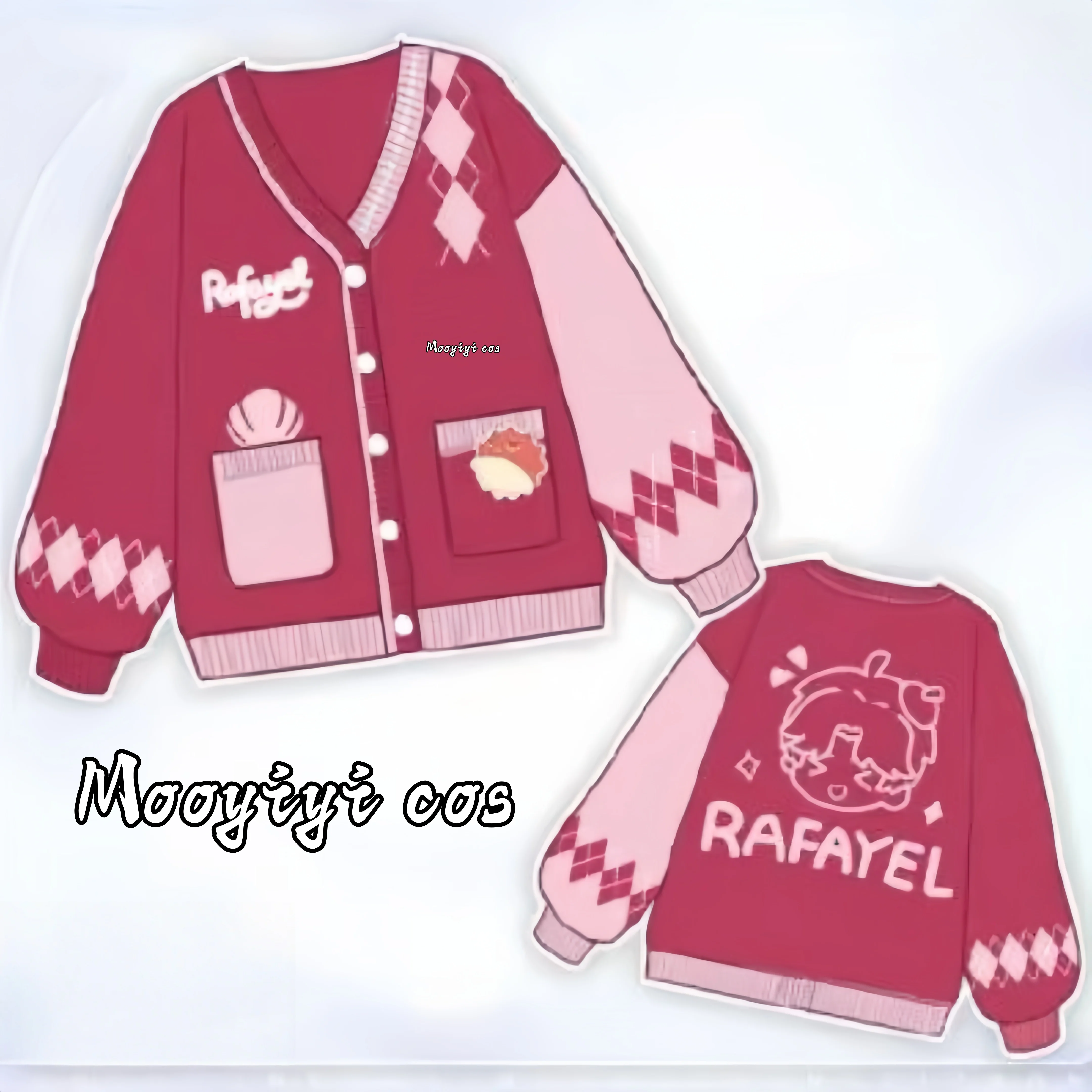 ชุดคอสเพลย์ Rafayel Zayne สีสันใหม่ล่าสุด สำหรับฮาโลวีน คริสต์มาส ลาย Love and Deepspace เสื้อสเวตเตอร์น่ารัก สไตล์ยอดนิยม เสื้อคลุมคาร์ดิแกน