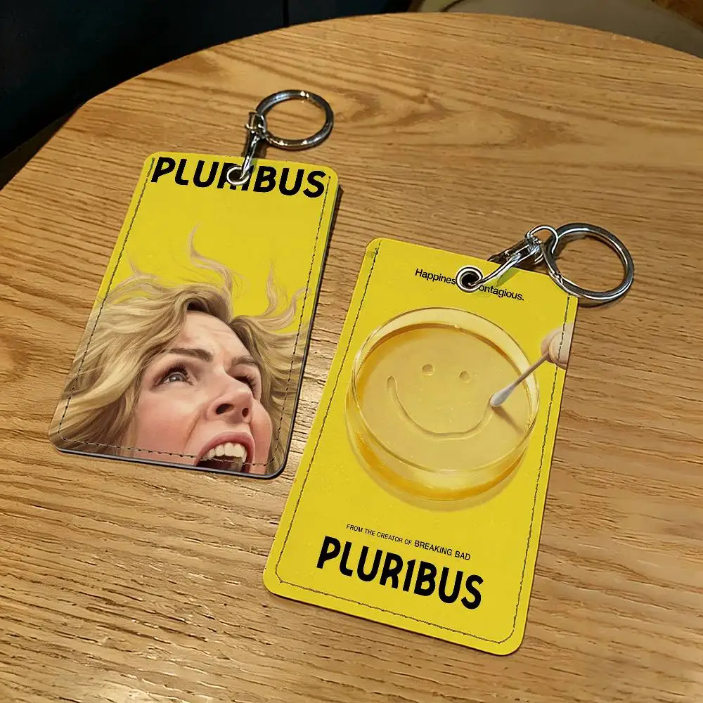TV Show Pluribus Card Holder Keychain Key Ring Door Lock Access Protective Case For Security Gift
