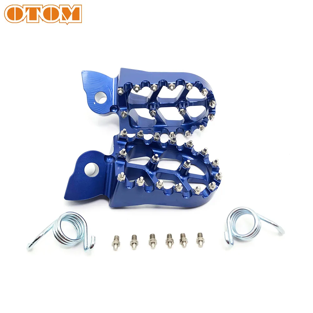 OTOM motocyklowe przednie pedały progowe stopniowane sprężyny podnóżki Roating dla YZ YZF YZX YZFX WRF 250 450 część Motocross