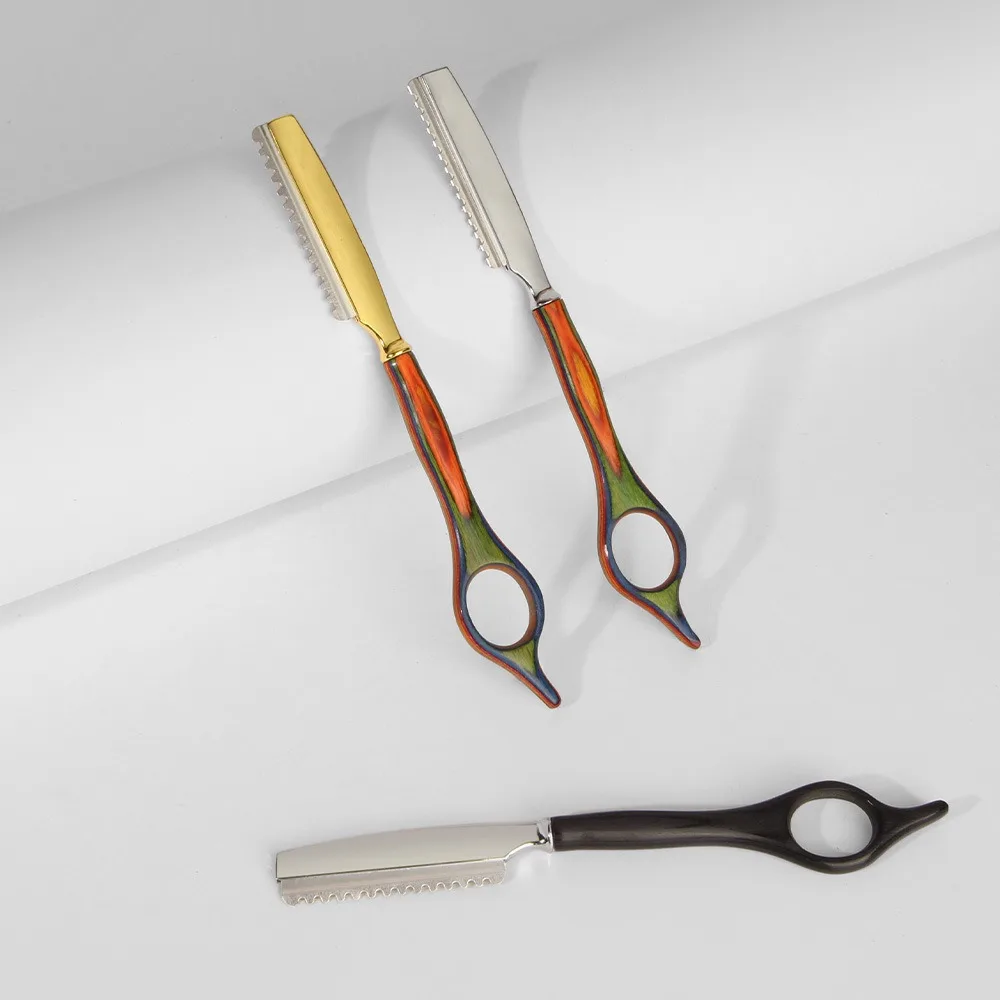 1개 수동 스트레이트 이발 가위 헤어스타일링 숱가위 미용 가위 스트레이트 살롱 미용사 면도기 헤어 커터 이발사용