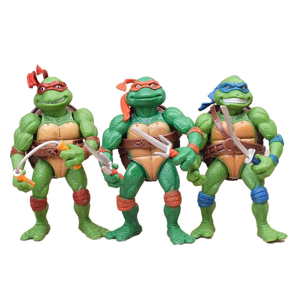 6pcs/4pcs/Set Ninja Turtle Anime Figure Neca TMNT Limited Edition Action Figurine Statue Action Figurine Movable Model Toys Gift