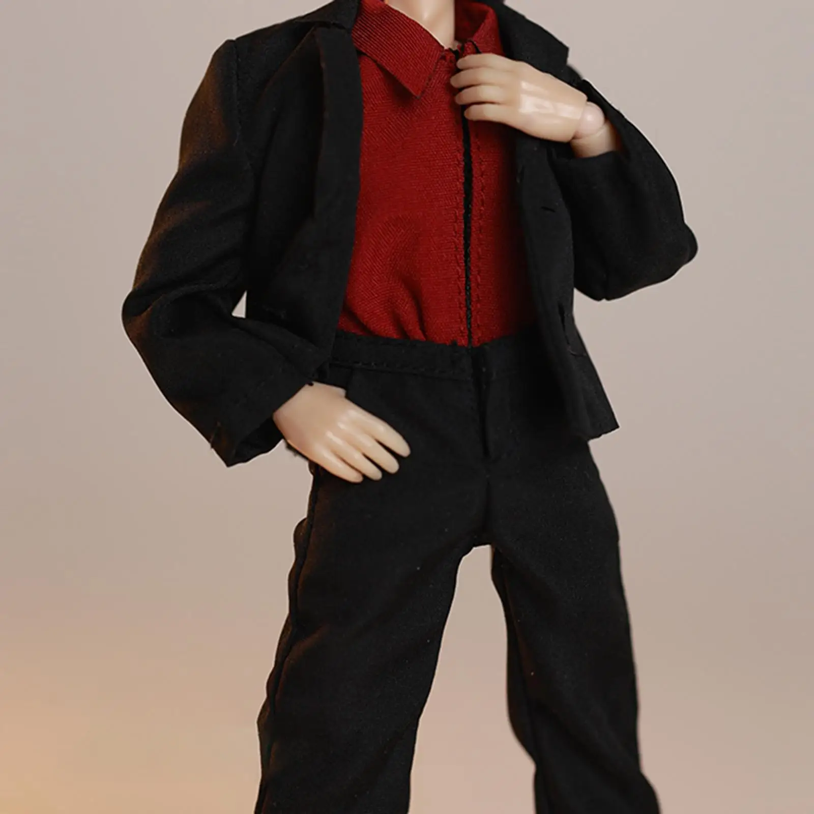 

1/12 Scale Miniature Clothing Shirt Jacket Trousers Fashion Suit for Male Action Figure Accessories DIY Play