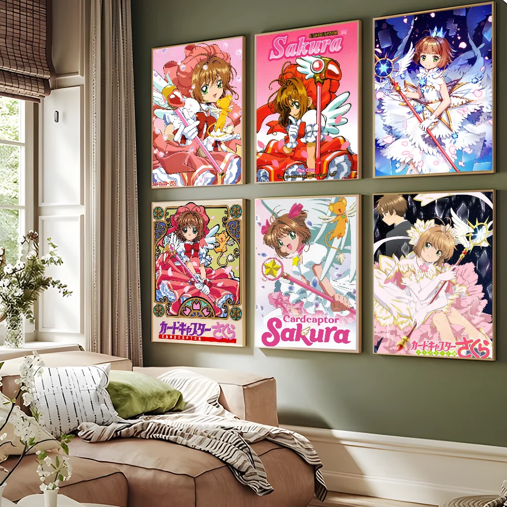 

Anime Cardcaptor Sakura Self-adhesive Art Poster Whitepaper Prints Posters Artwork Home Decor