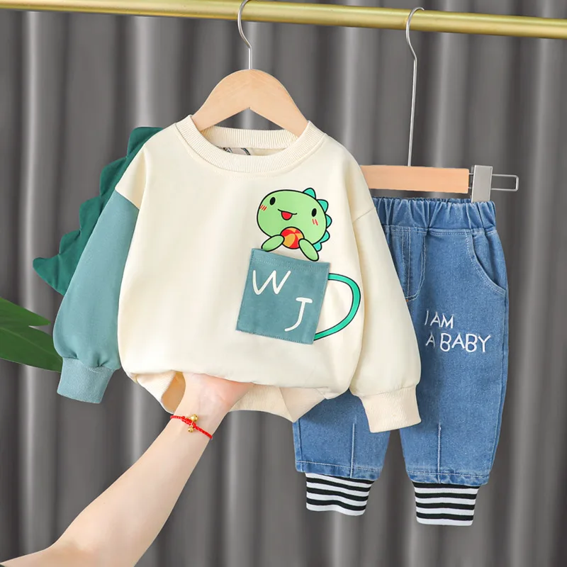 New Spring Autumn Baby Girls Clothes Suit Children Boys Fashion T-Shirt Pants 2Pcs/Sets Toddler Casual Costume Kids Tracksuits