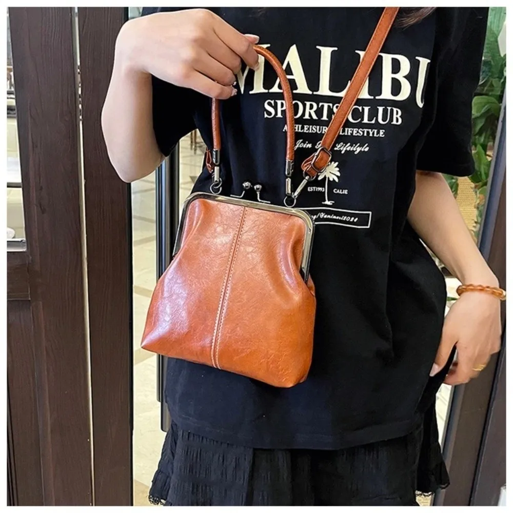 Neue Mode Retro-Stil Damenhandtasche Große Kapazität PU-Leder Schultertasche Elegante Wasserdichte Umhängetasche für Damen und Mädchen – Detail 6