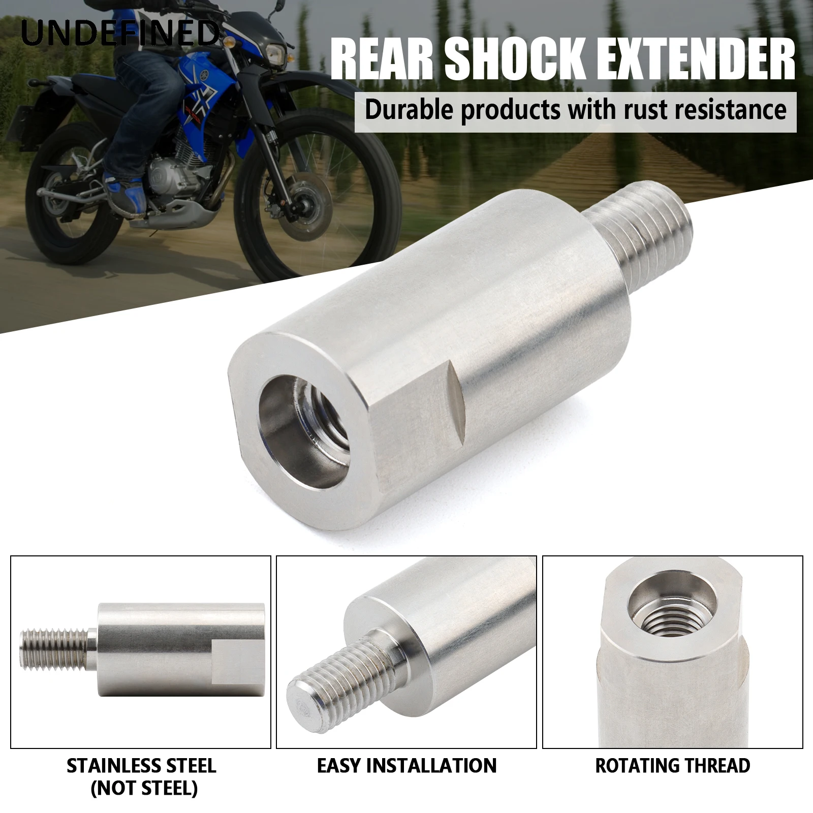 Yamaha PW80 TTR90 Rear Shock Extender Stainless Steel