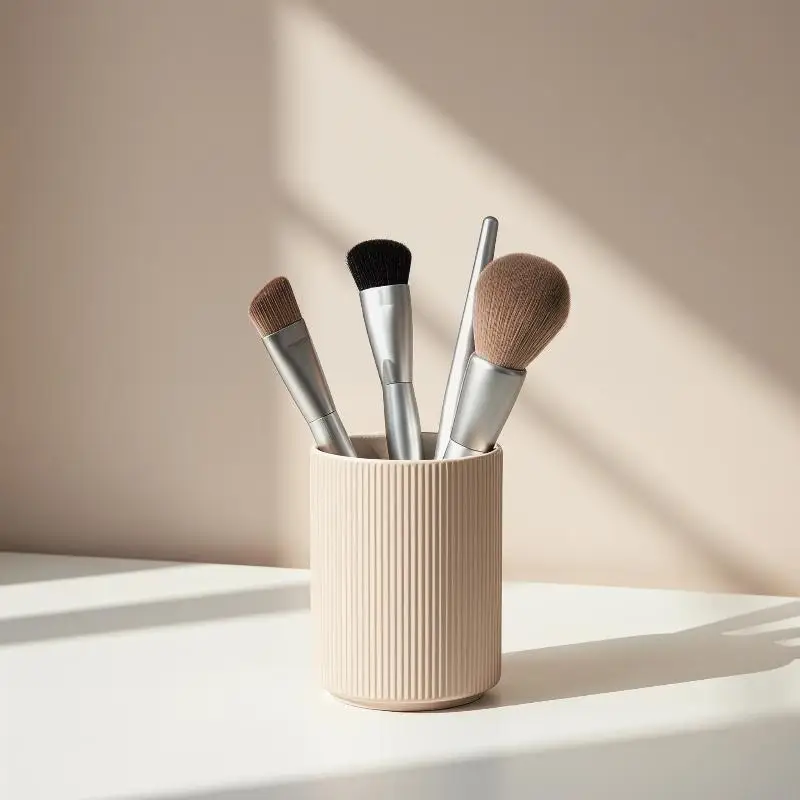 Premium Soft Synthetic Makeup Brush Rust-proof Sleek Metallic Handle Long Lasting Blush Brush for Makeup Lovers