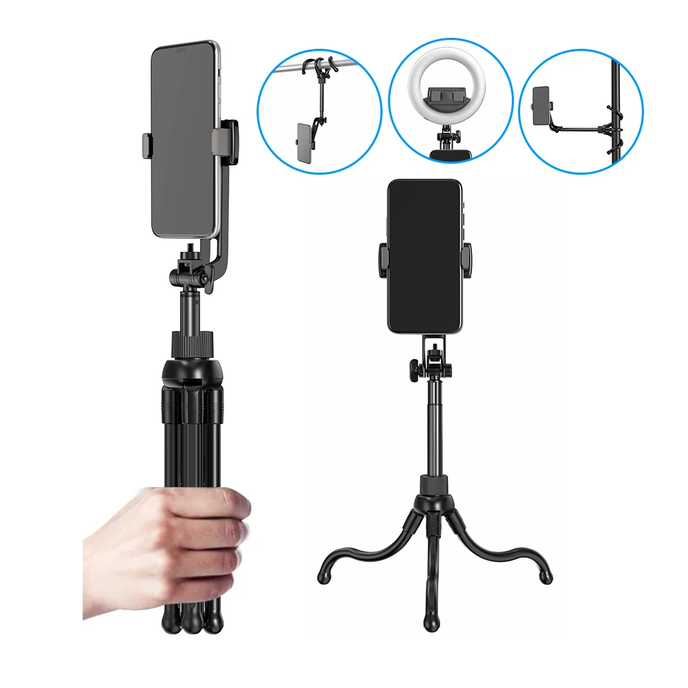 Flexible Octopus Tripod 360° Rotation Phone Holder Universal Mount Accessory For GoPro Action s