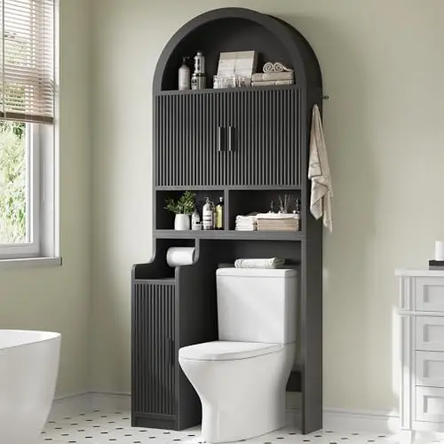 Arched Over The Toilet Storage Cabinet, 78.7