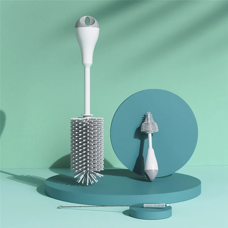 

Y50A-Детская щетка для сосок для бутылочек, контейнер для чашек с водой, набор щеток для чистки соломы, щетка для чистки