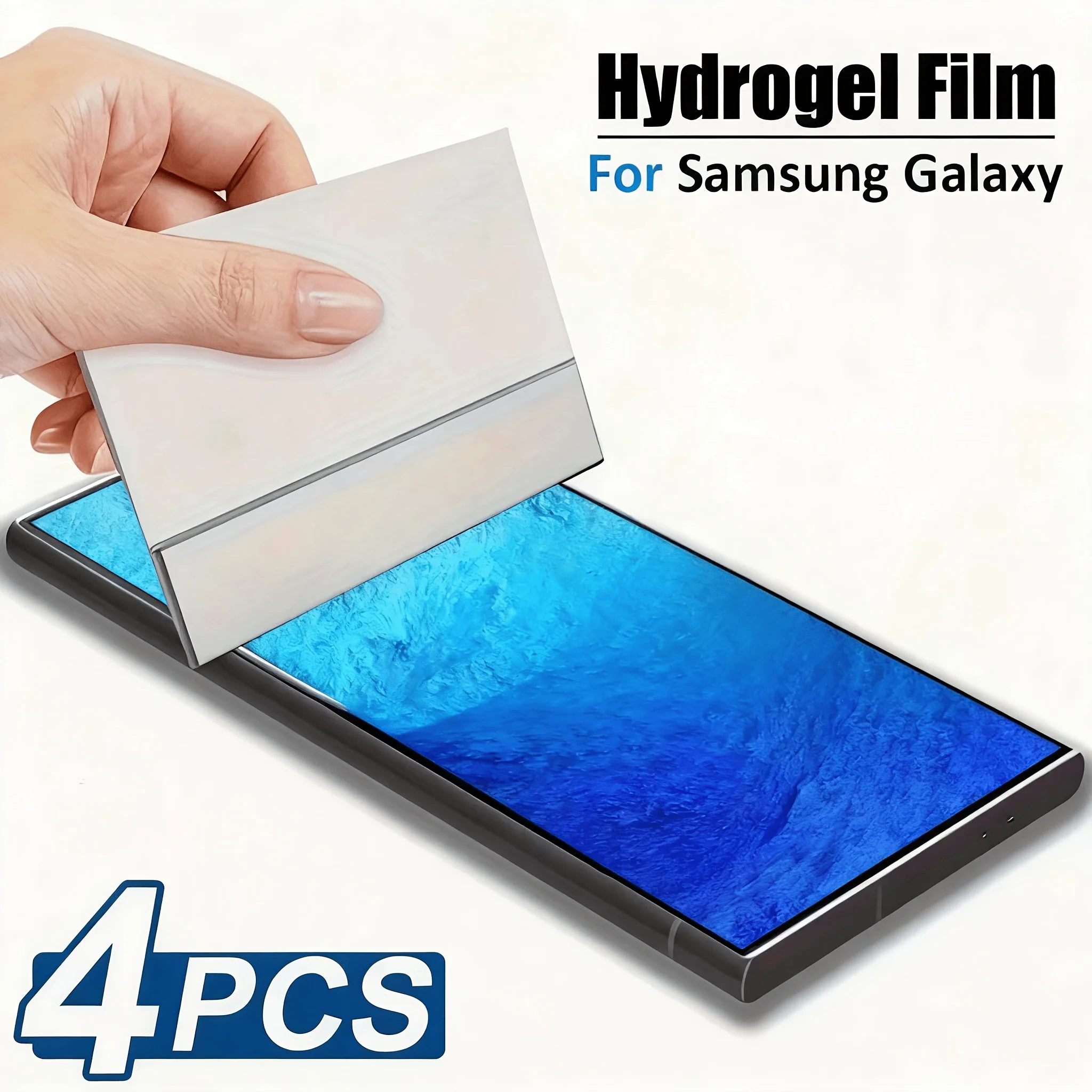 4 Pcs HD Hydrogel Film Screen Protector Suitable for Samsung for Galaxy S26 Ultra/S25 FE/S24/S23/S22/S21/S20 Ultra/Plus/Fe