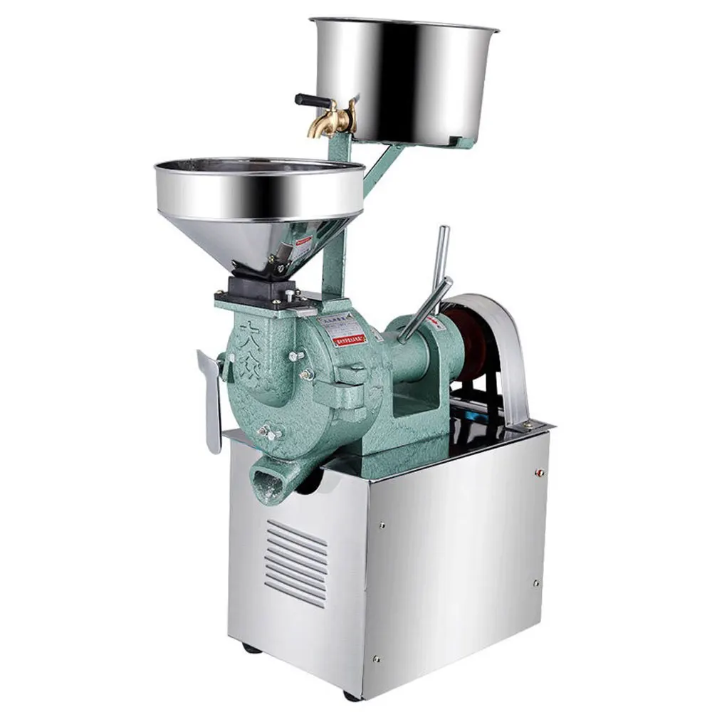 550W Rice Soybean Grinder Commercial Refiner Sauce Electric Tofu Soymilk Machine 20-25KG/h