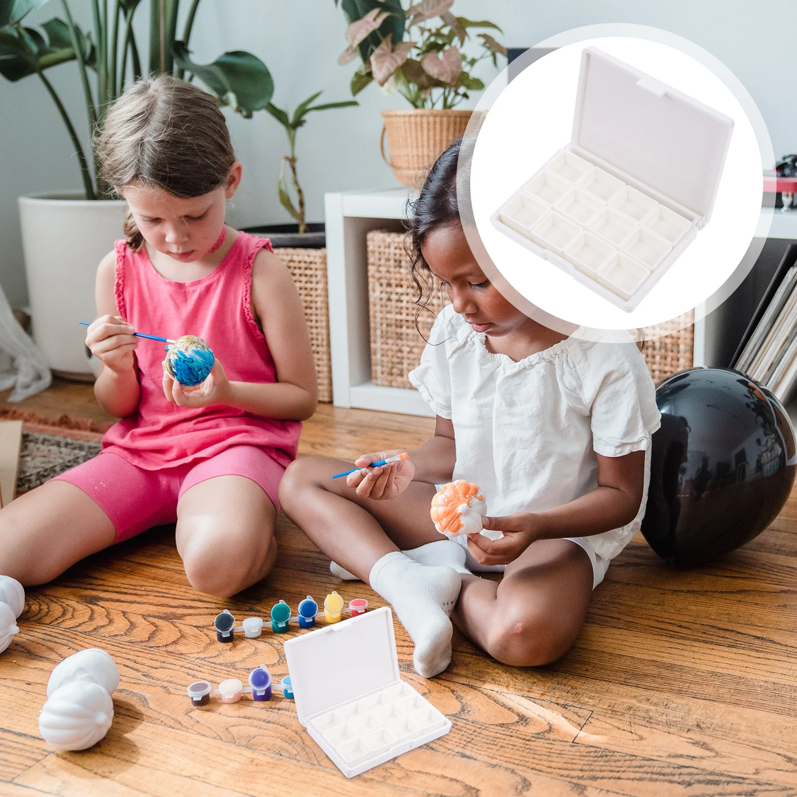 

1 Set Repackaging Blocks Watercolor Packaging For Travel Outdoor Painting Storage Organizer Case Pigment Diy Box Plastic Pigment