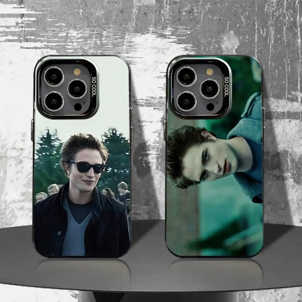 

T-Twilight Edward Phone Case For iPhone 16,15,14,13,12,11,Pro,XS,Max,Plus,Mini,SE4,E Black Matte Shockproof Cover