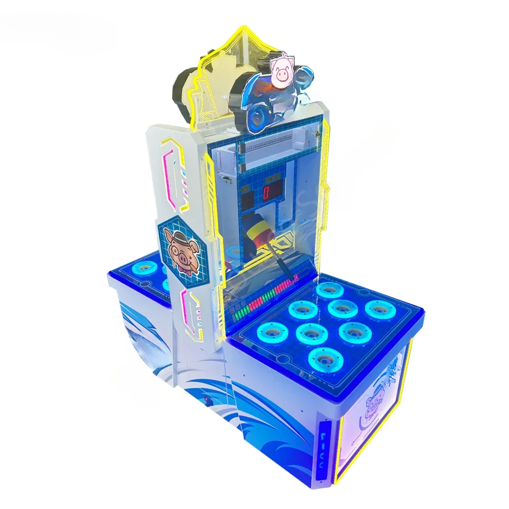 220V coin-operated arcade machine unique design children's pig hammer board fun cabinet children