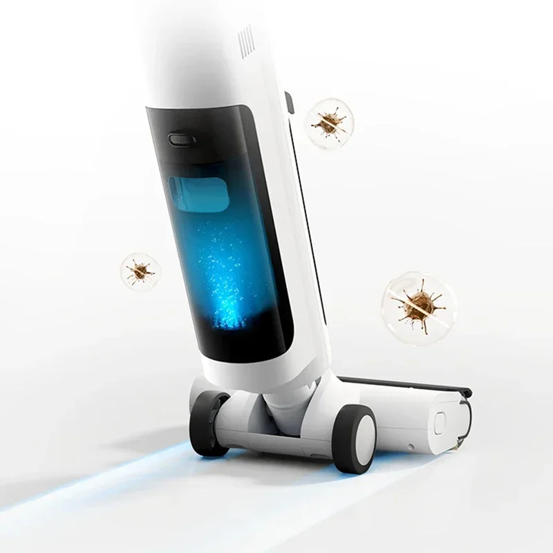 XIAOMI MIJIA غسالة الأرضيات اللاسلكية 2C المكانس الكهربائية الرطبة والجافة التنظيف الذاتي الزاحف المضادة للبكتيريا الأسطوانة فرشاة غسل التطهير