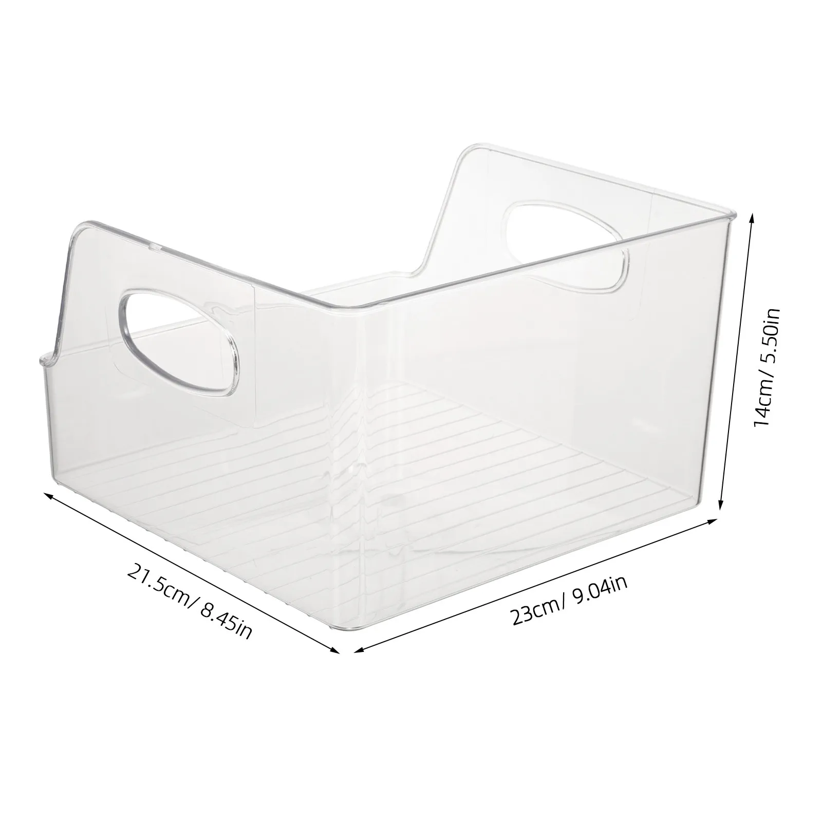 Transparent Book Storage Box Multipurpose Magazine Organizer Container Holder for Home Office Library