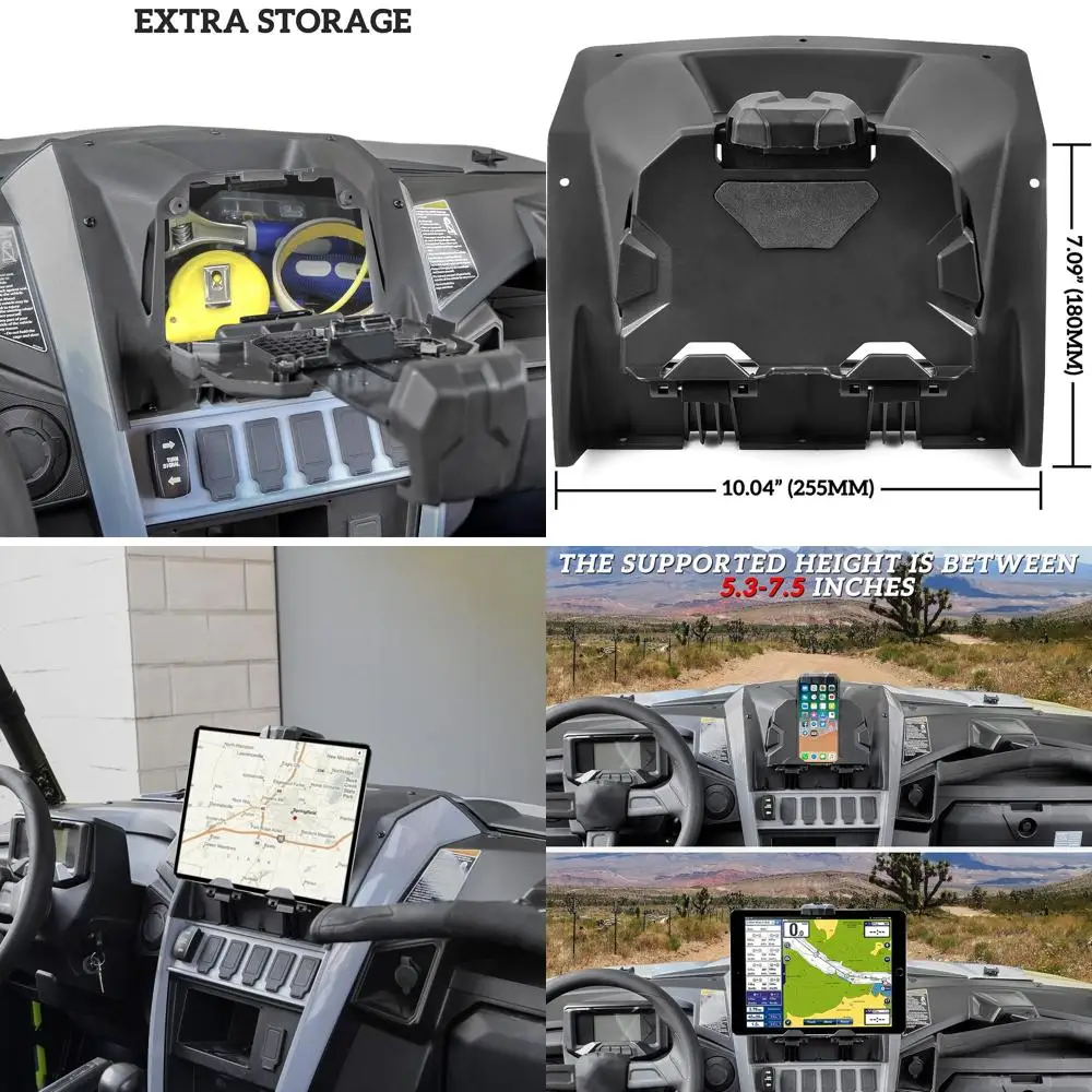 

Держатель для планшета с электронным устройством для Yamaha RMAX 1000 21-25, UTV-телефон, GPS-держатель с ящиком для хранения, лоток-органайзер для Yamaha