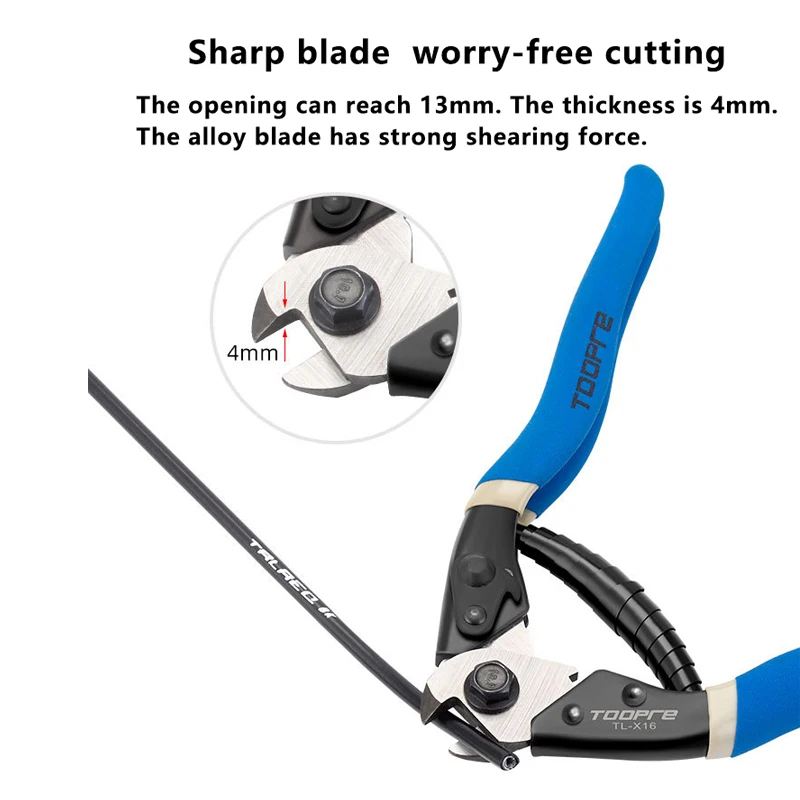 TOOPRE دراجة كابل خرطوم كماشة أسلاك الفولاذ القاطع ملقط الفرامل التحول كابل كماشة حادة متعددة الوظائف المقص أدوات قوية #4