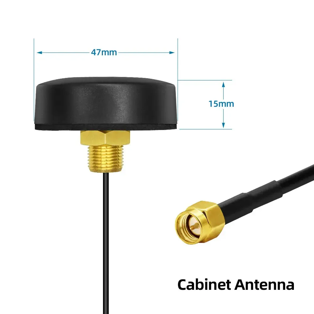 868MHz 915MHz 안테나 실외 방수 5dBi 외부 캐비닛 DTU NB 모델용 원형 공중 SMA 수컷