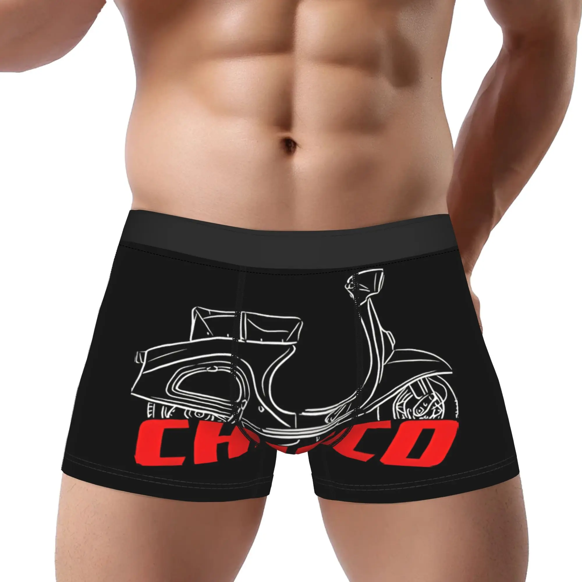 Ropa interior para hombre, calzoncillos tipo bóxer con estampado, para motocicleta, 155 Chicco 1960 1964 Biker MV Agusta, transpirables