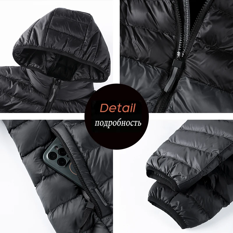 Men Autumn Winter Warm Waterproof Spliced Parkas Jacket Coat Mens Hooded Casual Outwear Detachable Hat Outfits Parkas Coat Male