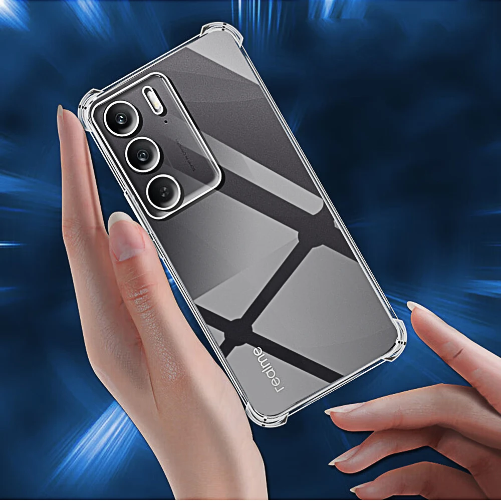 Transparent Phone Case for Oppo Realme C75 C67 C65 C60 C55 C53 C51 C35 C33 C31 C30 Shell Protective Camera Back Clera Covers