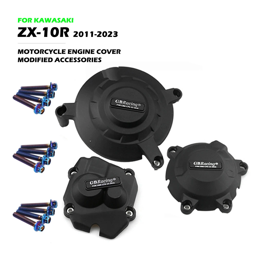 

GB Racing ZX10R Motorcycles Engine cover Protection Case For KAWASAKI ZX-10R 2011-2023 GBRACING Modified Accessories