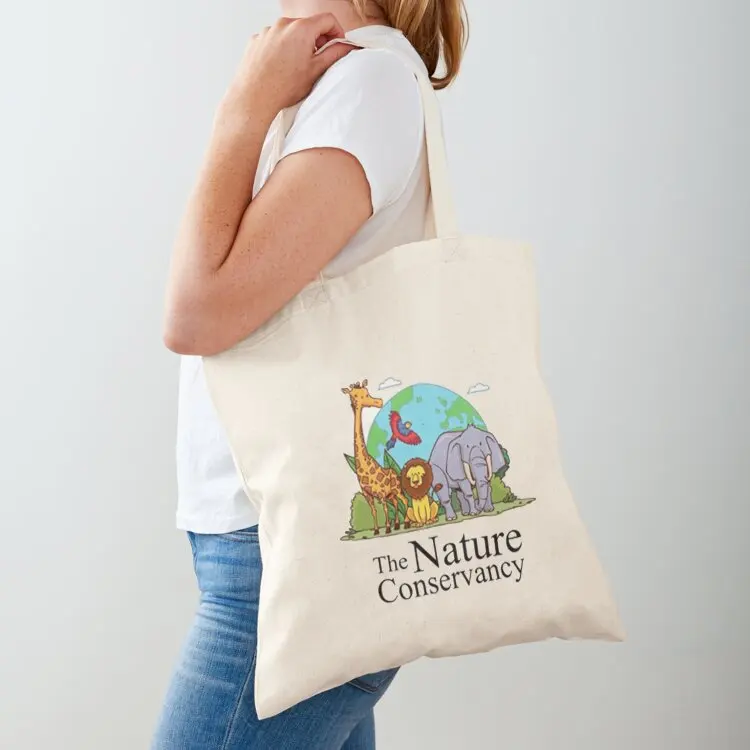 Bolso de mano con conservación de la naturaleza, bolso de mano, bolso grande para compras, bolso de mujer