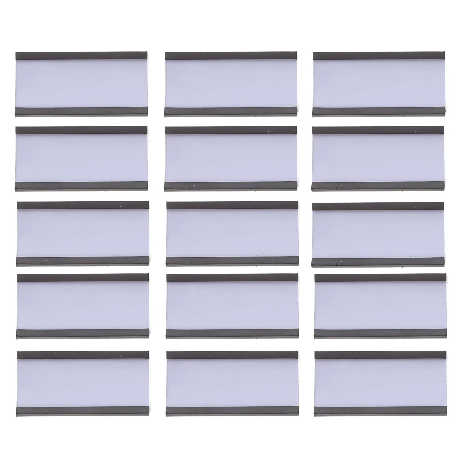 

50 Pcs Card Type Tag Clip Magnetic Display 50x25mm Warehouse Label Price Cards Holder Changeable Paper Strong Stable Industrial