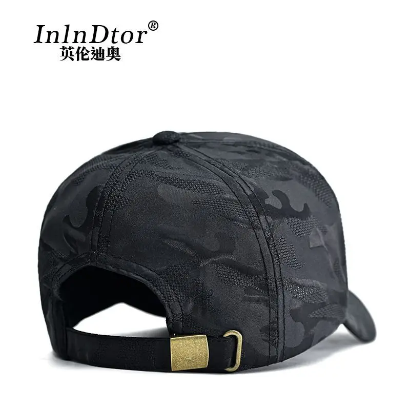 Tall Crown Embroidered Camouflage Baseball 's Casual All-Match Hat Men's Fashion New Peaked Cap