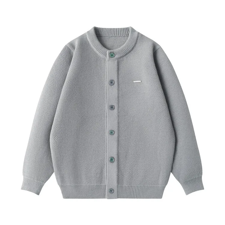 

Autumn Winter New Fashion Men’s Solid Color Single-breasted O-neck Long Sleeve Casual Trendy Knitted Cardigans Male Clothes Coat