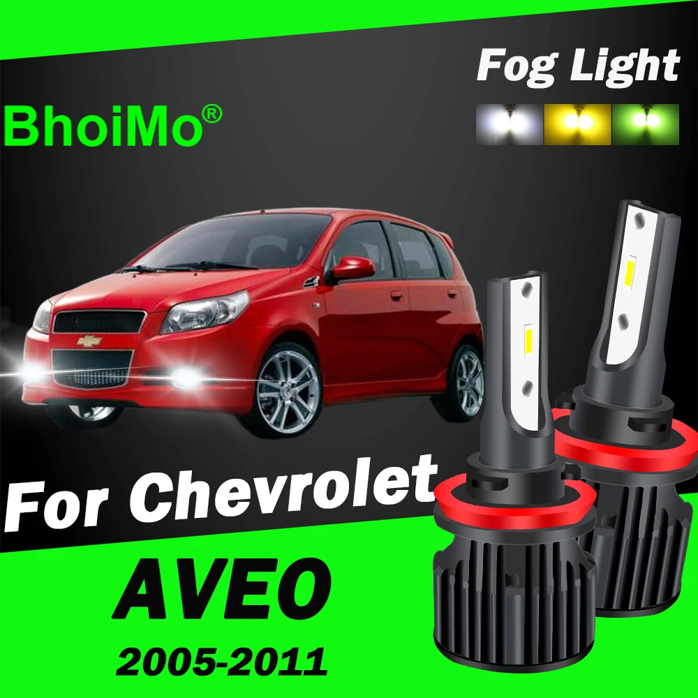 

BhoiMo For Chevrolet AVEO Led Front Fog Lamp Bulb 2005 2006 2007 2008 2009 2010 2011 Car Lights Auto