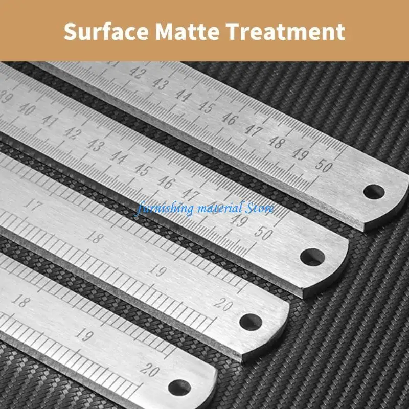 Y5GD Сверхмощная линейка из нержавеющей стали с четкими измерениями для точного черчения градуированная линейка 500 мм Деревообрабатывающие инструменты