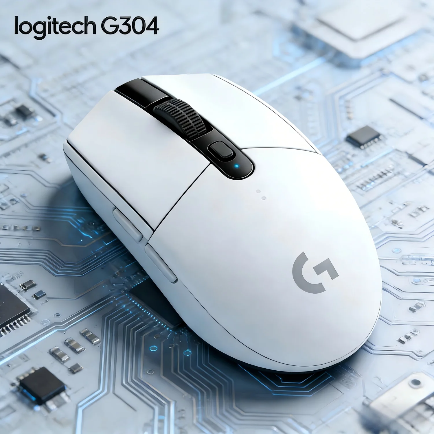 

Logitech G304 Беспроводная двухрежимная игровая мышь высшего уровня, плавная работа при интенсивных бит, очень удобное ощущение G305