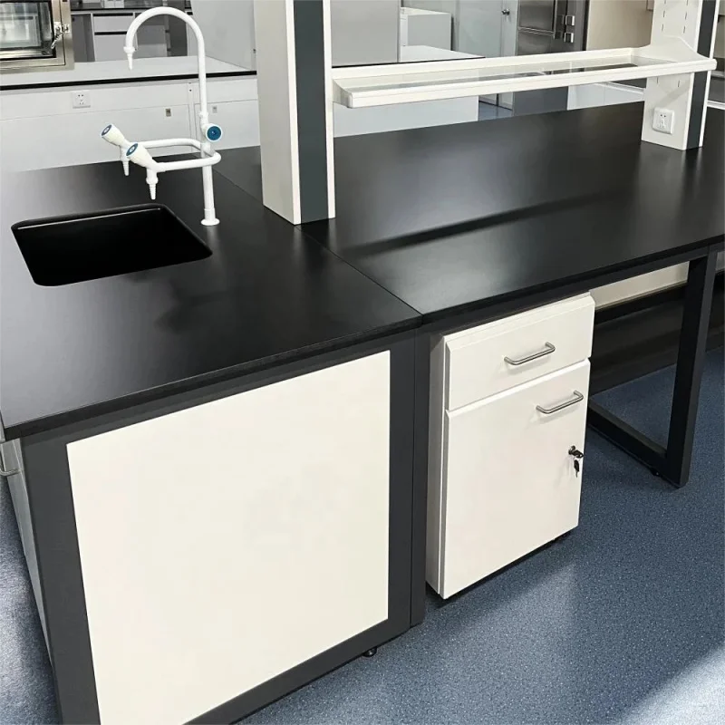 custom.DEBO High Quality Compact Laminate Waterproof Scratch Resistant School Hospital Gym Laboratory Furniture Physical Lab Tab