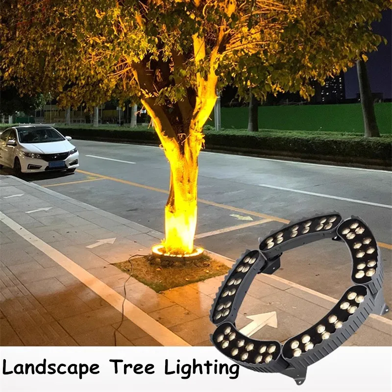 Landscape Tree Lighting Outdoor Waterproofing Courtyard Garden Yard Lawn Landscape Light Pillar Glowing Plant12V 110V 220V 12W