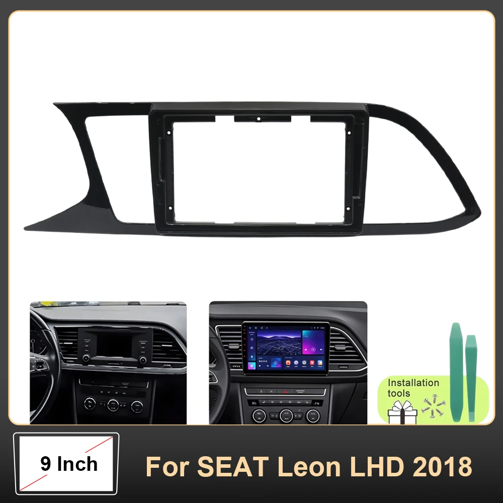 9 Inch Car Android Stereo Radio CD MP5 Navigation Screen Dashboard Frame Cable Harness Canbus Accessories For SEAT Leon LHD 2018