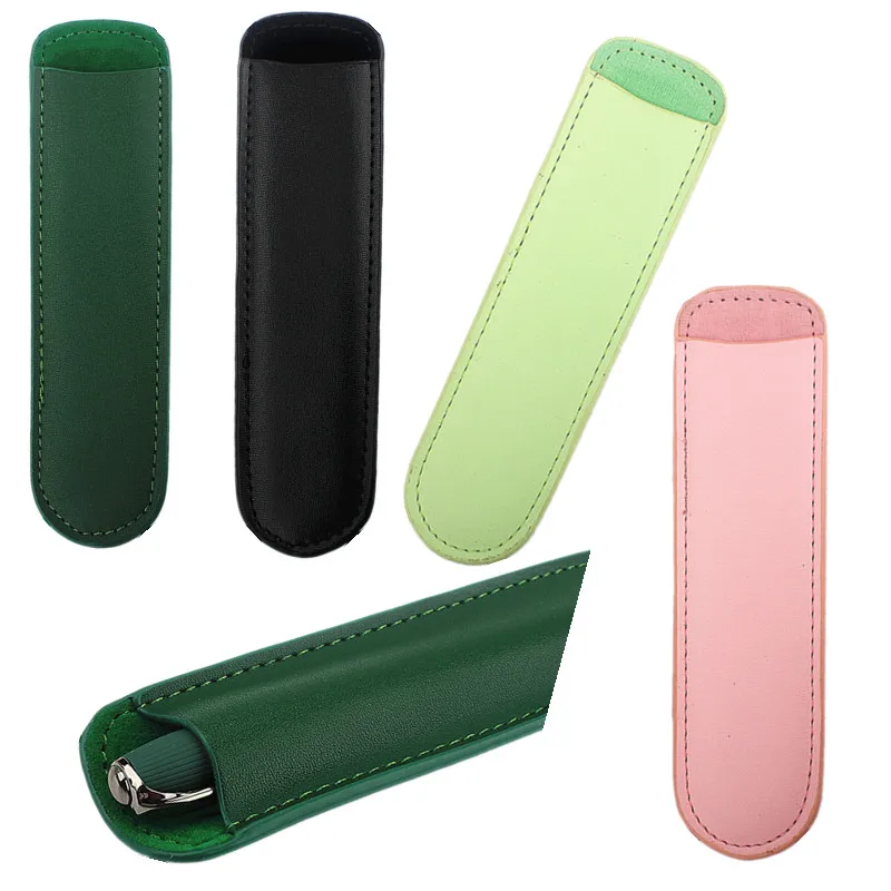 

New PU Leather Pencil Case Pen Storage Bag Pen Case Pen Cover School Supplies Pen Protective Sleeve Sign Pen Bag