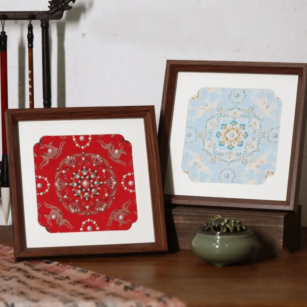 

Creative Pearl Painting Frame Simulated Pearl Song Jin Fabric DIY Pearl Paintings Kit Stain-Resistant Craft Supplies