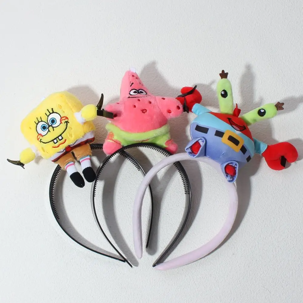 SpongeBob Super Cute Kawaii Funny Hair Hoop for Women, Headband for Face Washing & Bangs, Outdoor Wear, Hobby Collection Gift