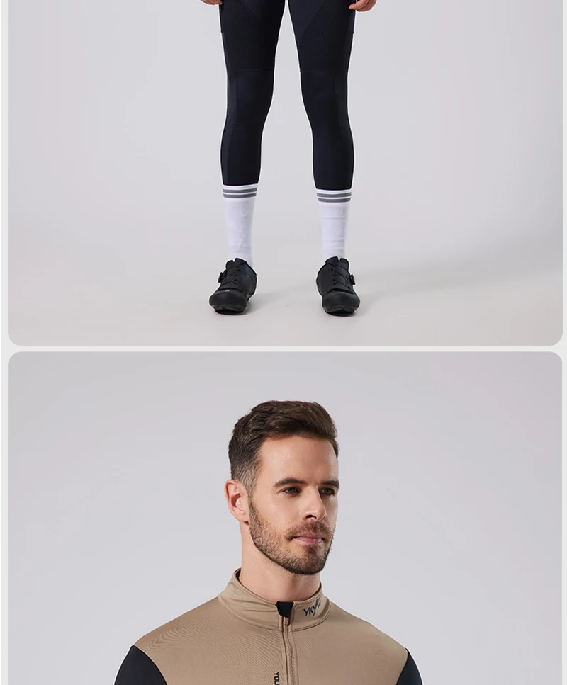 YKYW Herren-Radjacke, winddicht, wasserdicht, langärmelig, MTB, Fahrradmantel, Fahrradsport, Windjacke, Doppelreißverschluss, Radtrikot – Detail 14