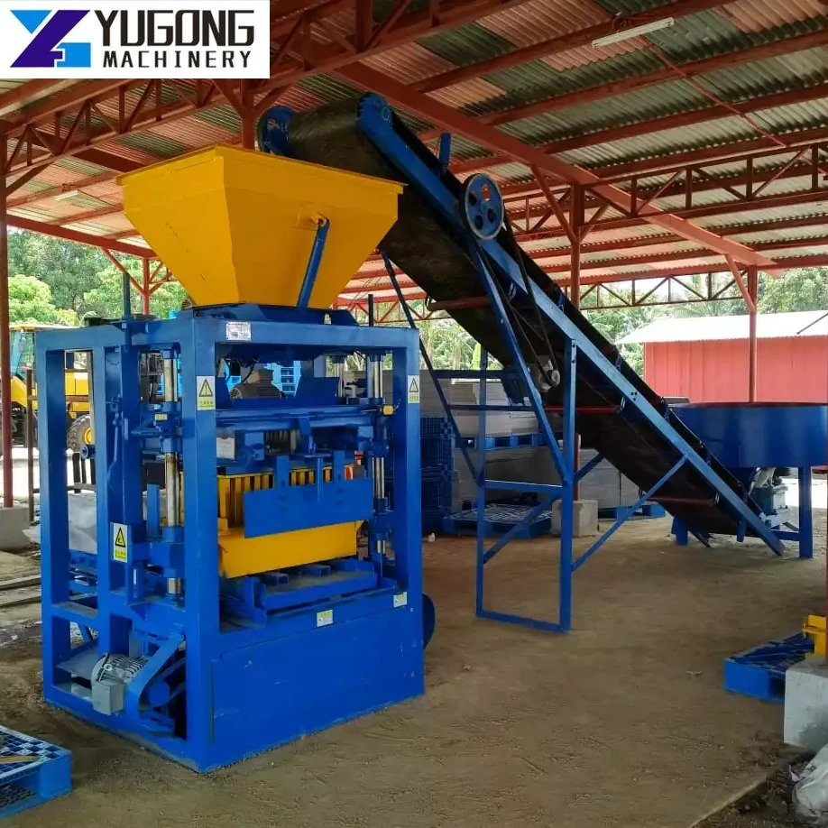 YG QT4-24 Block Making Machine in Ethiopia