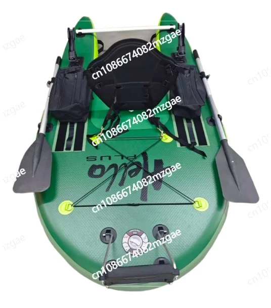 

Inflatable Fishing Platform Boat with High Pressure Air Tube Hard Belly Boat Double Wall Fabric Floating