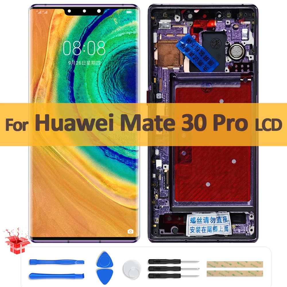 Оригинальный 6,53-дюймовый OLED-дисплей для Huawei Mate 30 Pro, ЖК-дисплей LIO-L09 L29 AL00, сенсорный преобразователь в сборе для Mate 30 Pro, замена ЖК-дисплея