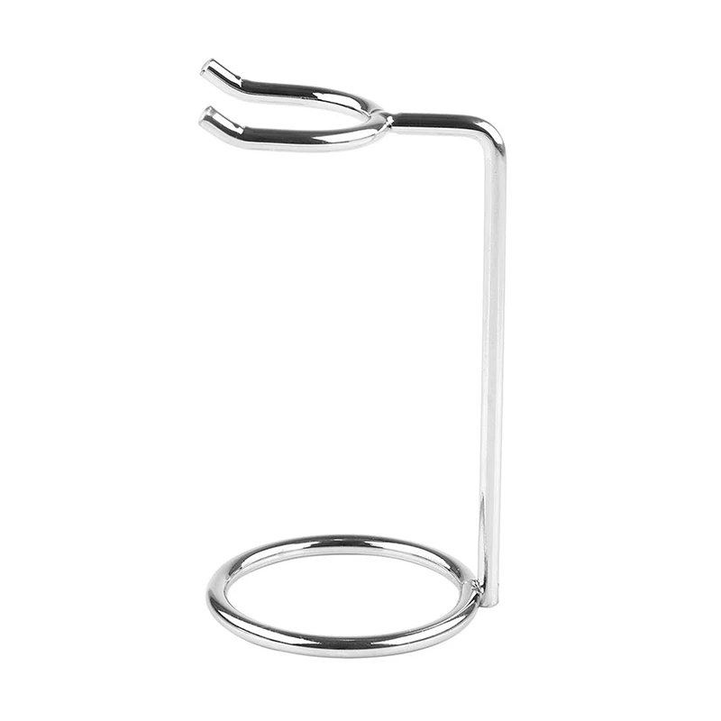 Männer Tragbare Metall Kunst Rasierpinsel Ständer Rasiermesser Basis Verchromt Silber Rasieren Rasierer Bart Sauber Rasierer Kit Patrone Einfach Tragen