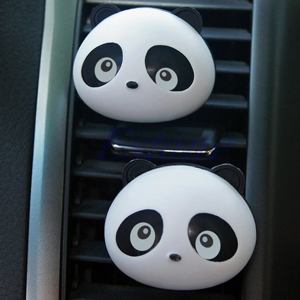 2x Auto Dashboard Air Freshener PANDA น้ำหอม Diffuser สินค้าร้อนสำหรับรถยนต์