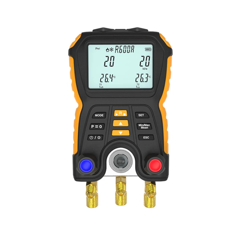 

HTI New HT-750 Digital Pressure Gauge Refrigeration Vacuum Manifold Tester Refrigerant Meter R134a